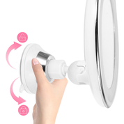 10x forstørrelses LED-spejl med 360° rotation og lys 4