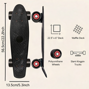 Mini Cruiser Skateboard - Kompakt, Stilfuldt og Velegnet til Alle Niveauer