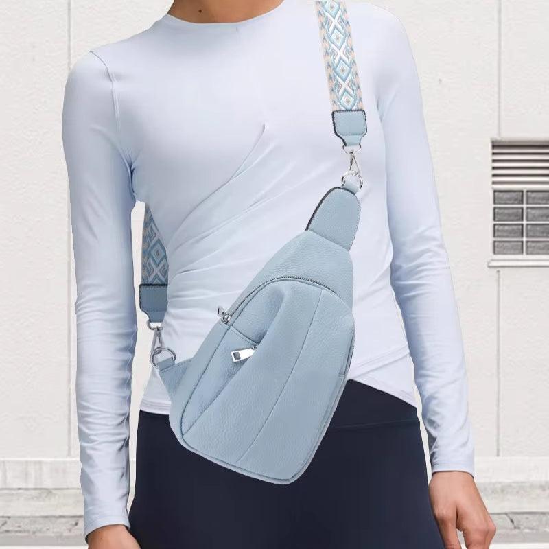 Lily | Dame Geometrisk Skulderrem Læder Crossbody Sling Taske