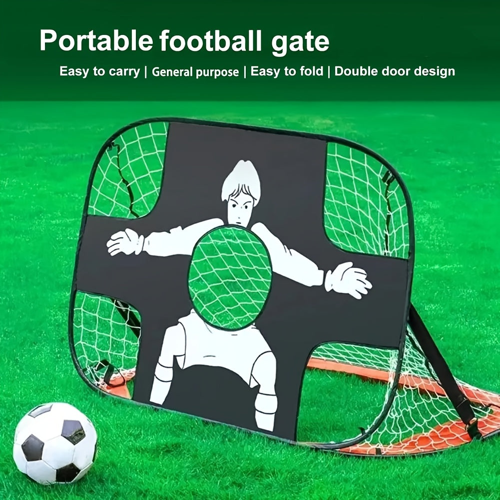 2-i-1 foldbart fodboldmål – ideelt til træning og udendørs sjov 3