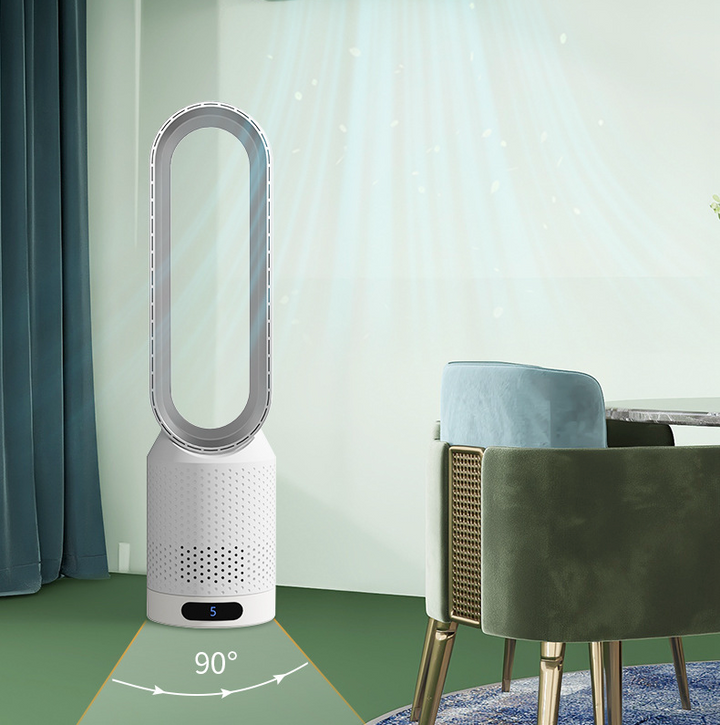3-i-1 Luftkøler med Luftrenser og Bladløst Design – 90° Automatisk Oscillation, 8 Justerbare Hastigheder, Ultra-Støjsvag Drift 4