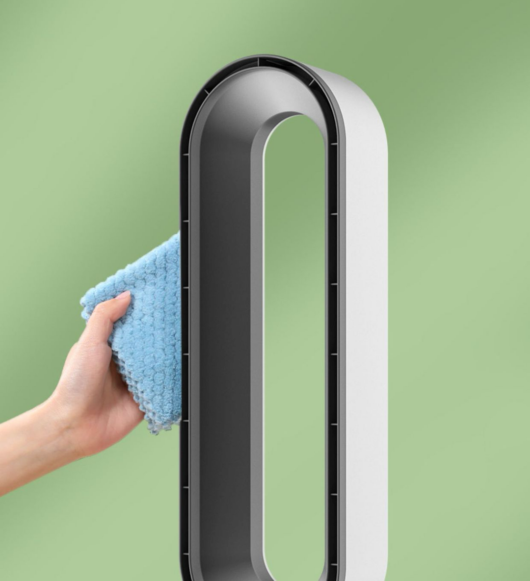 3-i-1 Luftkøler med Luftrenser og Bladløst Design – 90° Automatisk Oscillation, 8 Justerbare Hastigheder, Ultra-Støjsvag Drift 5