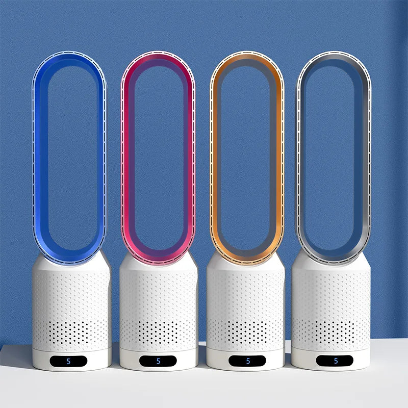 3-i-1 Luftkøler med Luftrenser og Bladløst Design – 90° Automatisk Oscillation, 8 Justerbare Hastigheder, Ultra-Støjsvag Drift 8