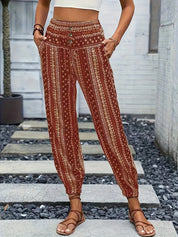 Faye | Høj Talje Printbuks – Instant Boho Vibe