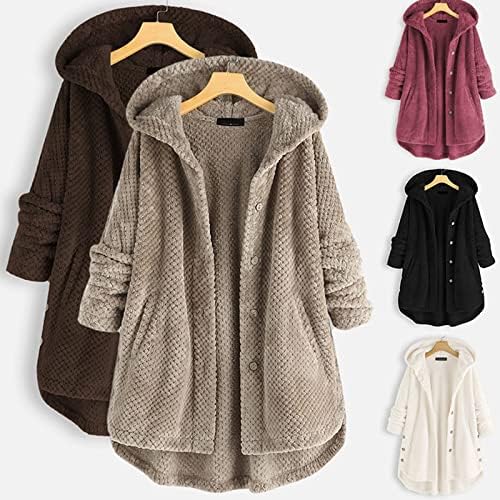 Alexa | Unisex Vinter Vendbar Fleece Jakke med hætte