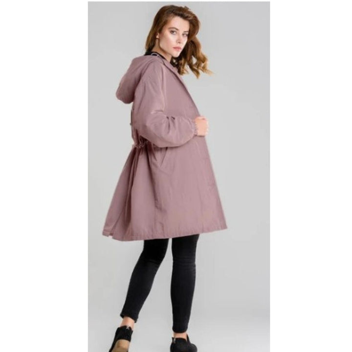 Gabardina larga Annika para mujer con capucha, hidrófuga y cortavientos