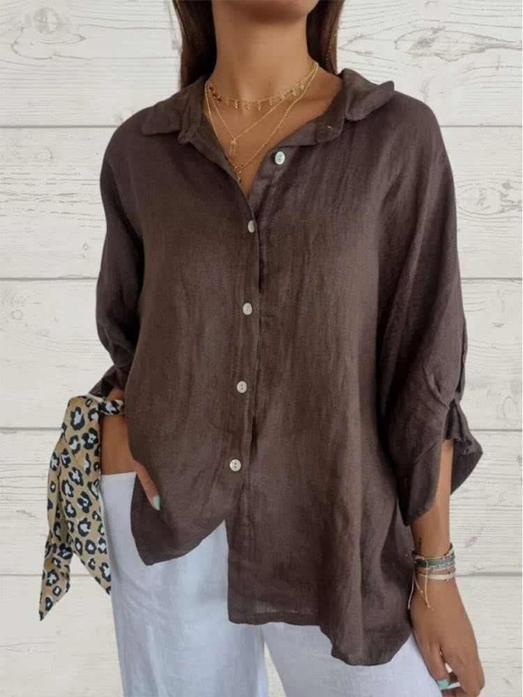 Cheryl | Stilfuld Linnedamebluse