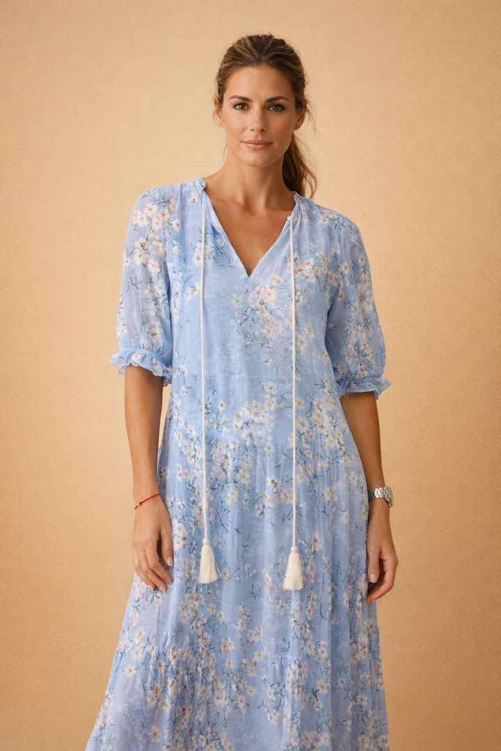 ANA | Maxikjole med blomsterprint 5