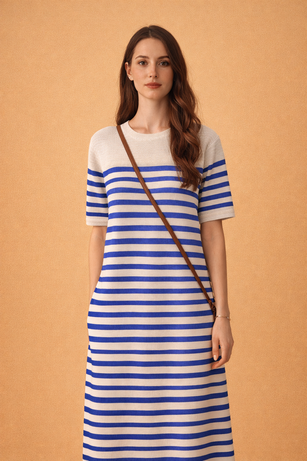 Adeline | Sommerkjole med stribet t-shirt 7