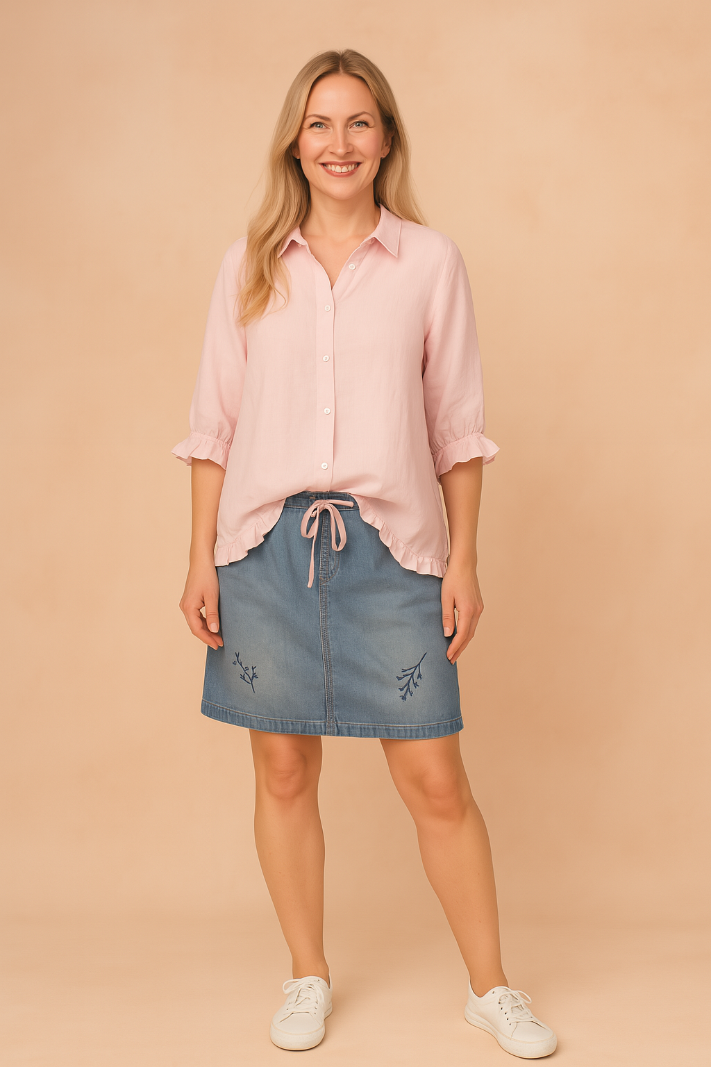 Aleksandra | Flæsebluse med løs pasform 1