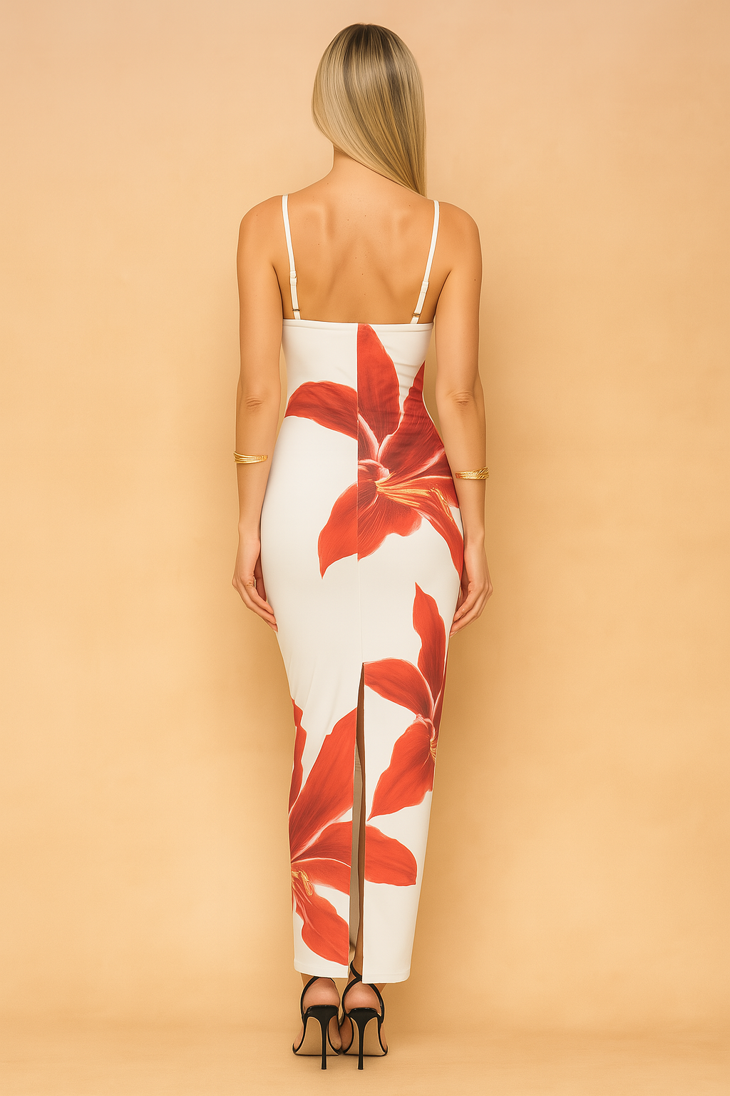 Amber | Blomsterprintet bodycon-kjole til kvinder 2