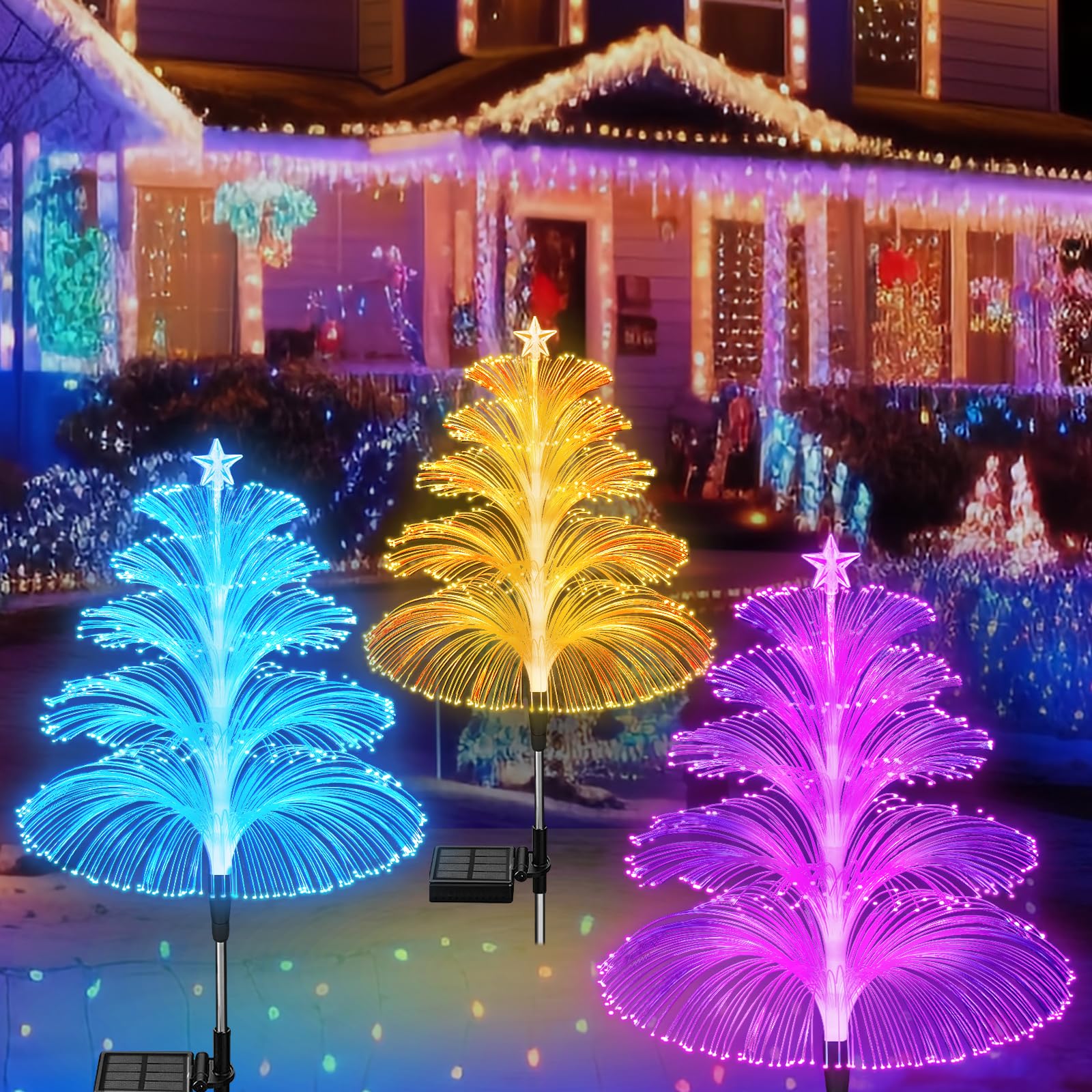 AquaGlow – Flerlags solcellelampe til vandmænd til have eller altan 0