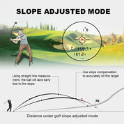 Avanceret golfafstandsmåler - Præcise målinger med hældningskompensation og vibrationsfeedback 4