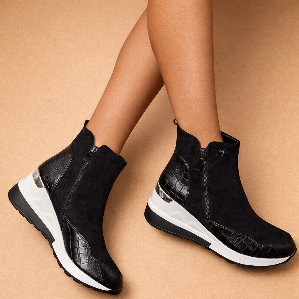 Destin | Dame Ankelstøvler med Wedge Platform