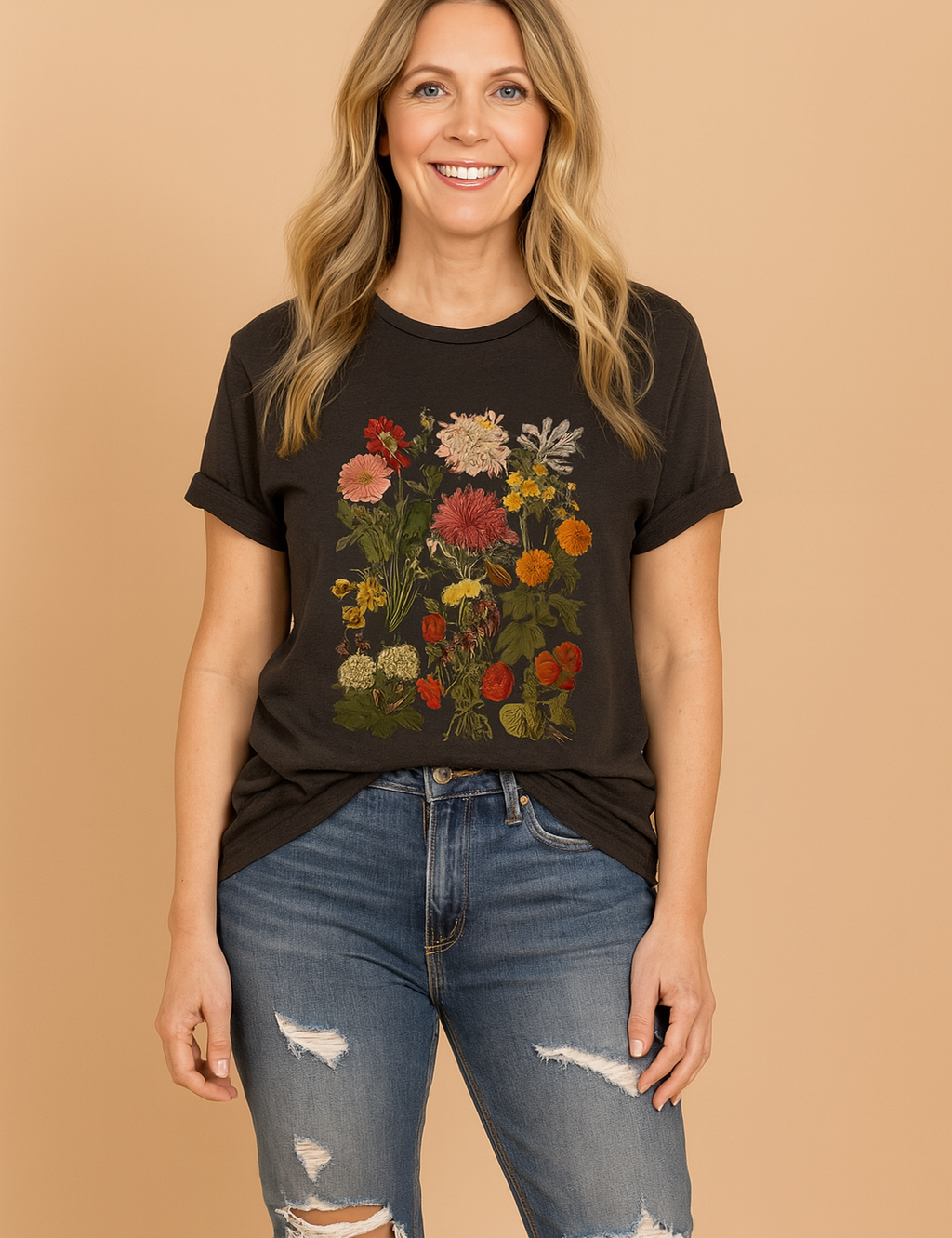 Bær | T-shirt med plantemotiv 3