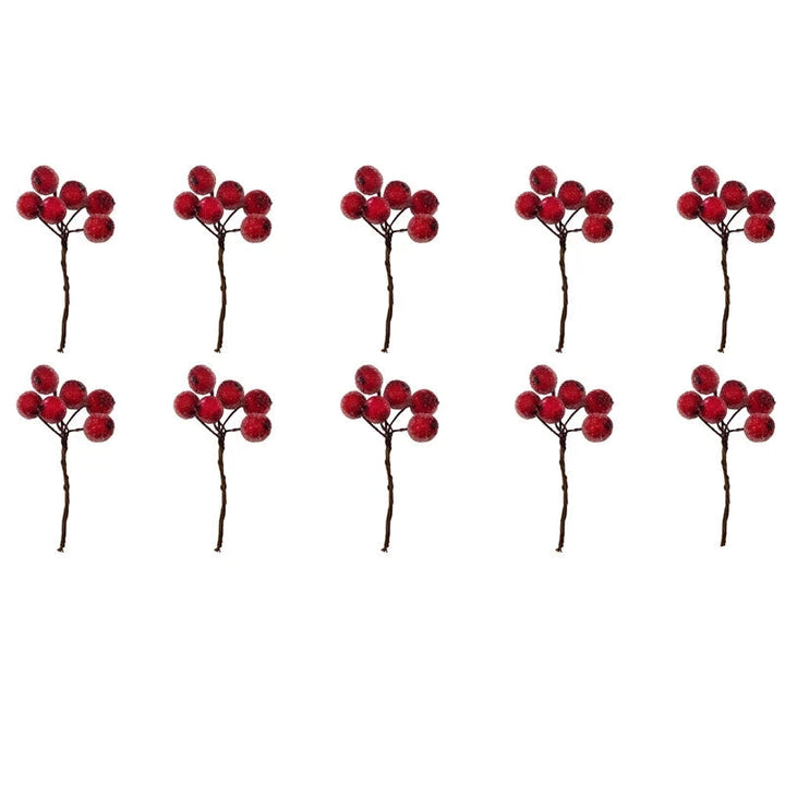 Bærpragt | Imiteret julebærbundt til festligt blomsterarrangement 0