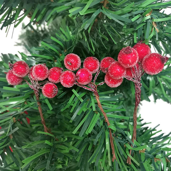 Bærpragt | Imiteret julebærbundt til festligt blomsterarrangement 4