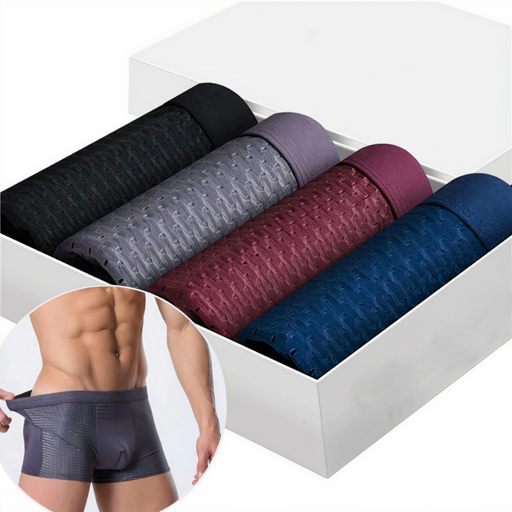 Bambus herre boxershorts (sæt med 10) - Daan 0