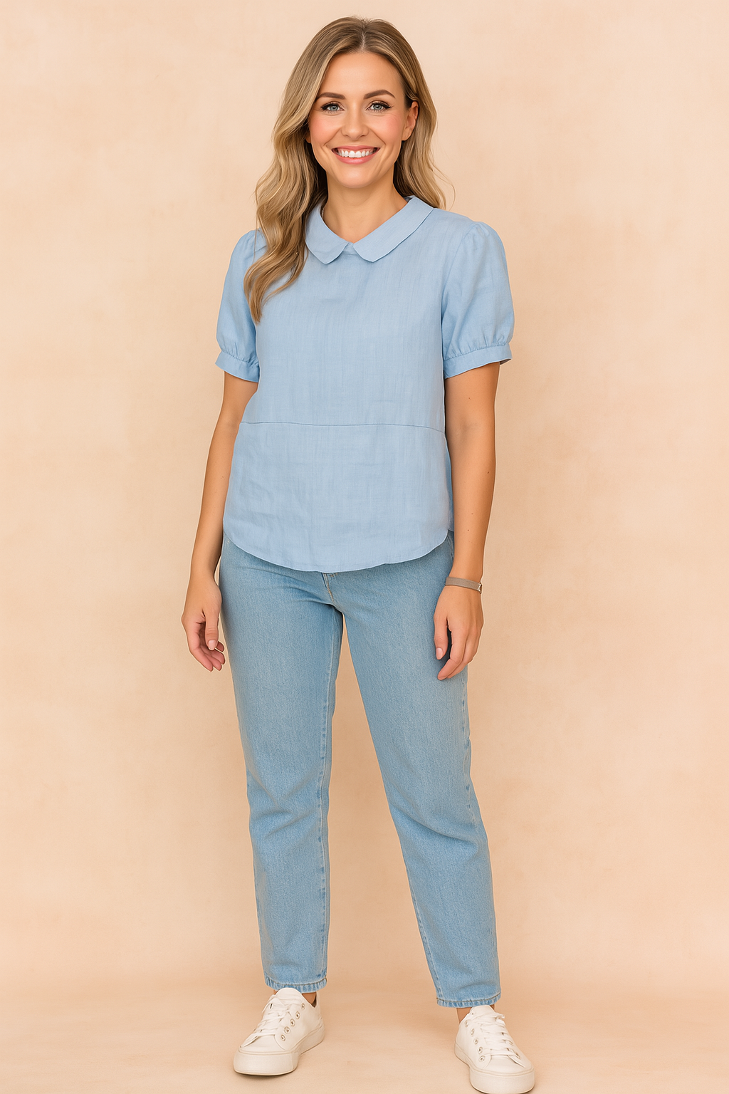 Bella | Cropped top med krave 5