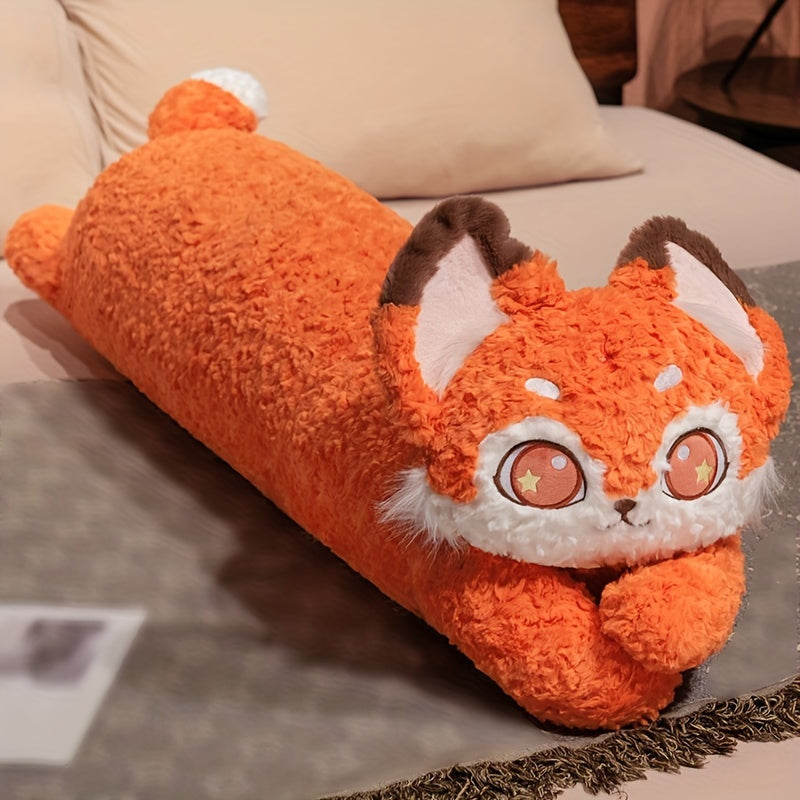 Blød lang kawaii kattepude – Kramvenlig sidepude med finurligt design og materiale, der er nemt at håndvaske 6