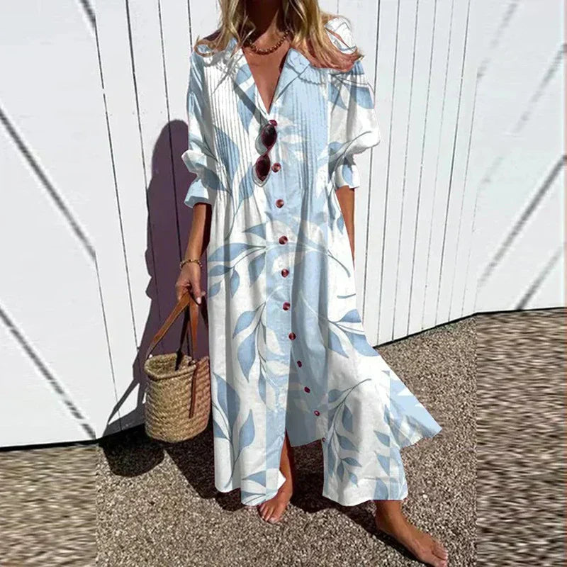 Boho-Chic Sommerkjole til Kvinder - Elegant og Let Kjole til Sommerbrug 4