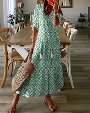 Boho Dækkjole til Kvinder - Elegant Sommerstil med Afslappet Pasform og Bohemian Charme 1