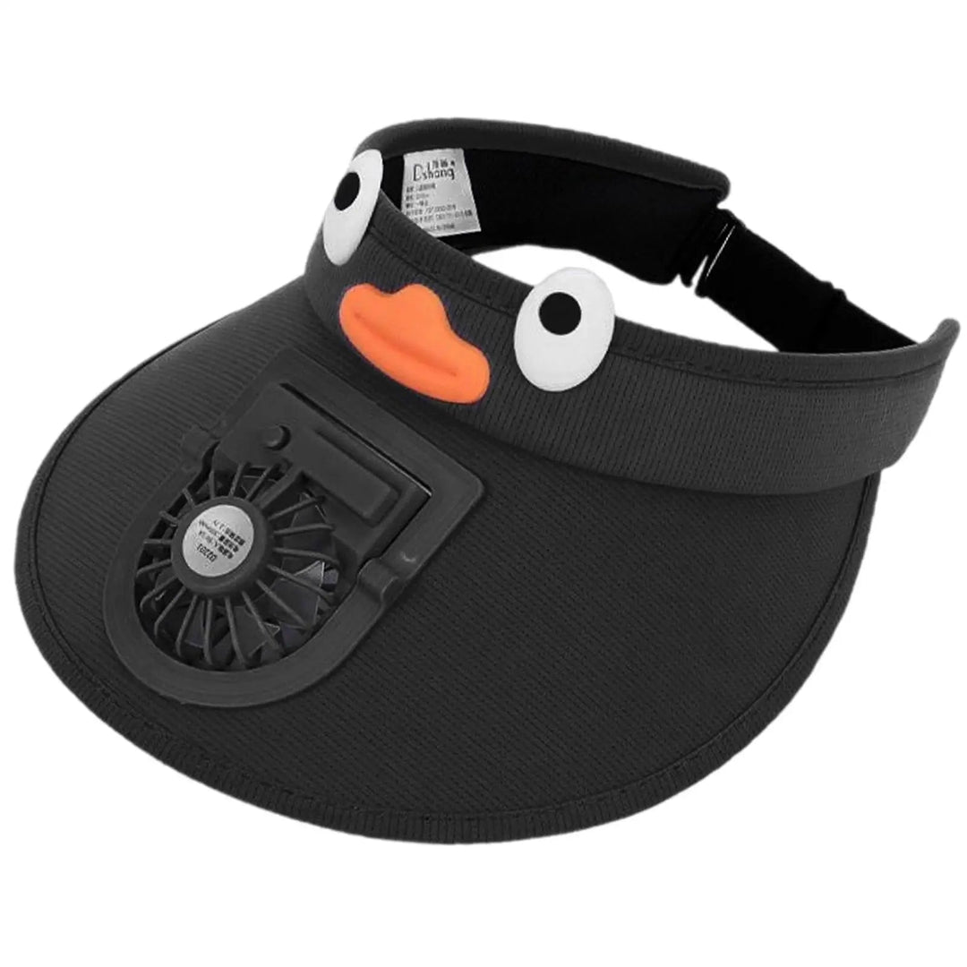 Børne solskærmhat med kølende ventilatorhat 0