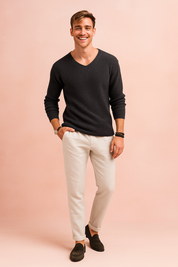 Bram | Herre afslappet, varm sweater | Blød strik 1