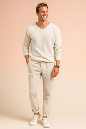 Bram | Herre afslappet, varm sweater | Blød strik 4