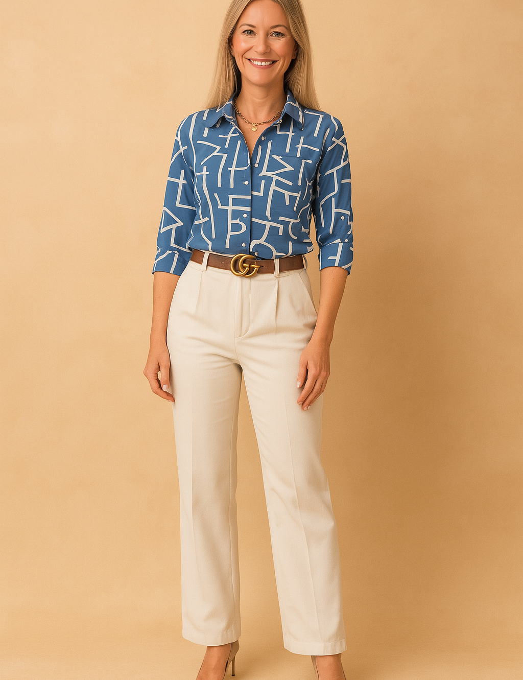CARMEN | Chic skjortebluse med print 0