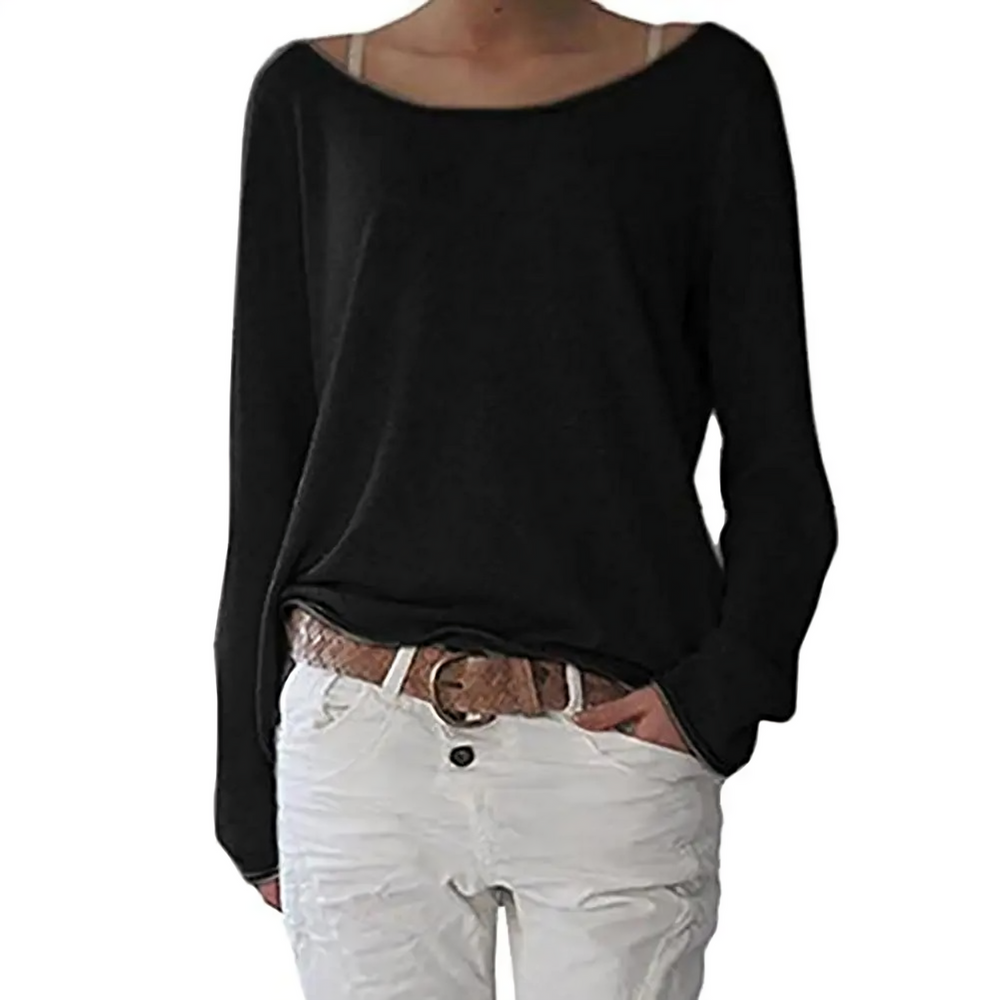 Cassey | Enkel langærmet T-shirt 1