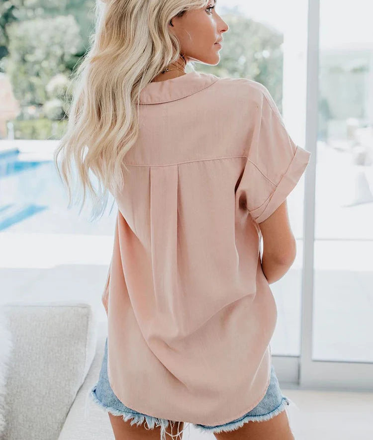 Casual Bluse til Kvinder – Let og Elegant Design til Sommeren, Perfekt til Hverdag og Fest 2