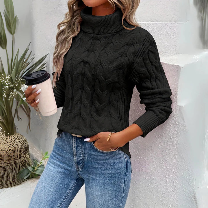 Charlotte - Warmer Gestrickter Damen Rollkragenpullover 4