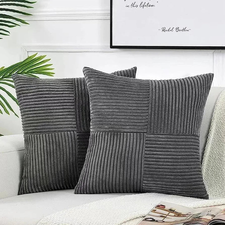 Corduroy Pudebetræk med Blød Tekstur – 45 x 45 cm, Holdbar og Åndbar, Flere Farver Tilgængelige 0
