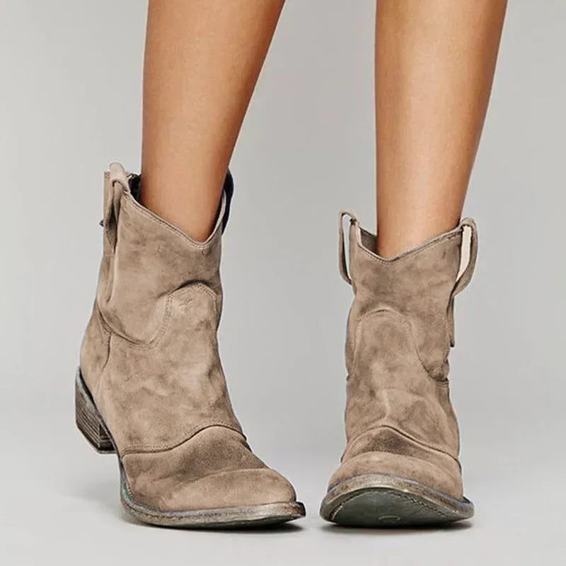 Cowboystiefel Damen mit Orthopädischer Fußbettunterstützung – Elegante Schwarz Westernstiefel für Stil und Komfort 0