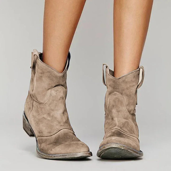 Cowboystiefel Damen mit Orthopädischer Fußbettunterstützung – Elegante Schwarz Westernstiefel für Stil und Komfort 0