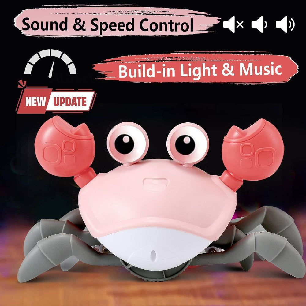 CrustaceanJoy | Krablende krabbe babylegetøj med musik og farverige lys 3