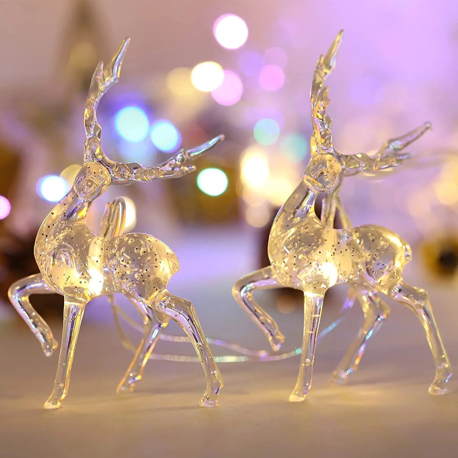 CrystalCheer | Elg-guirlandedekoration til juleudstilling 0