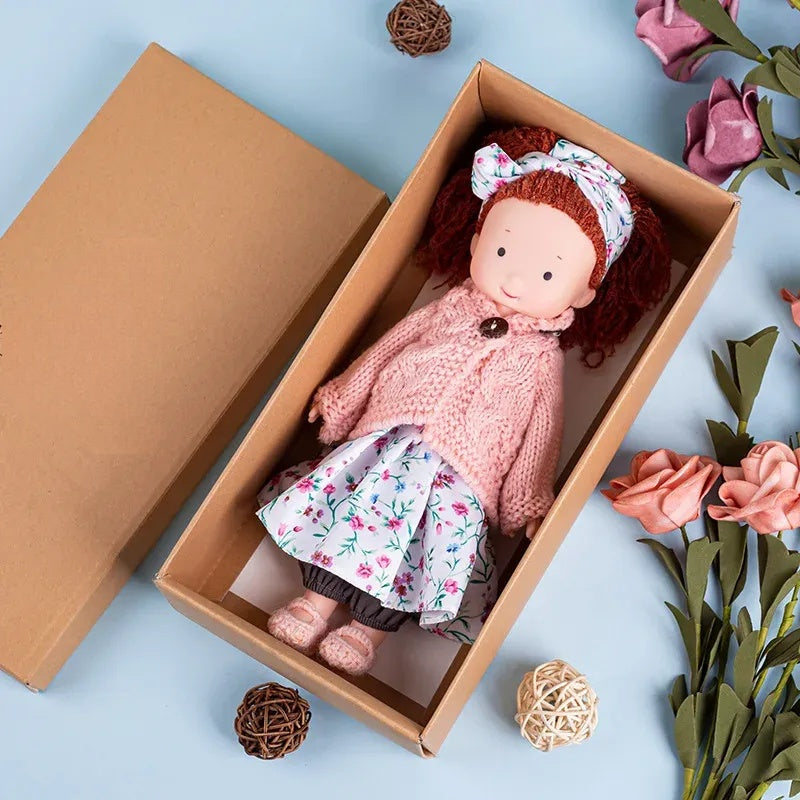 CuddlyCharm | Plys-påklædningsdukke med tilbehør gavesæt 10