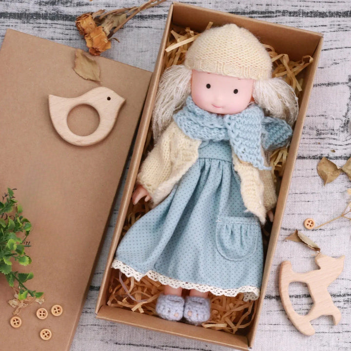 CuddlyCharm | Plys-påklædningsdukke med tilbehør gavesæt 13