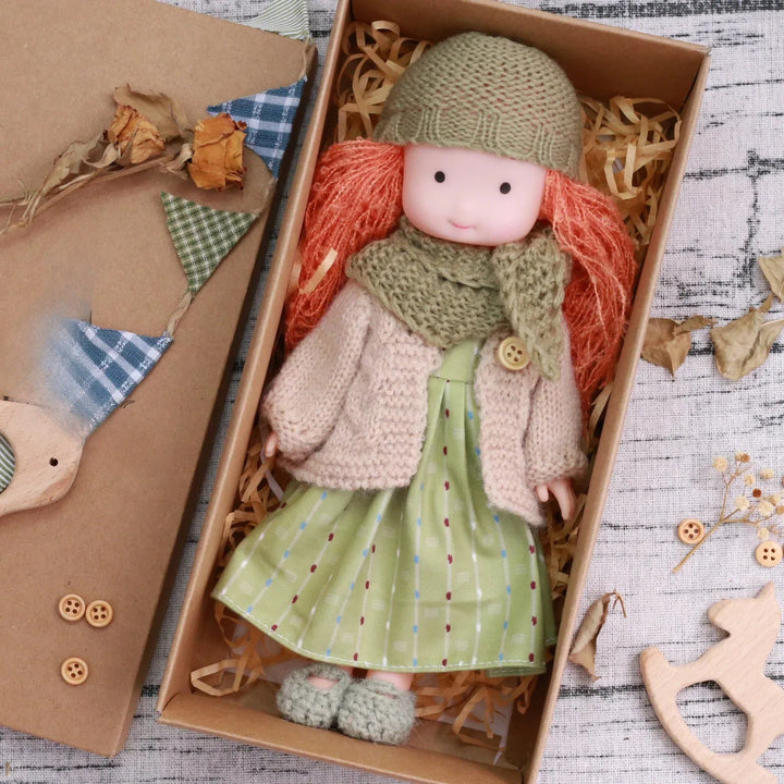 CuddlyCharm | Plys-påklædningsdukke med tilbehør gavesæt 3