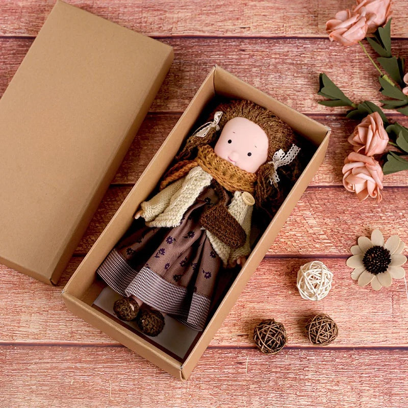 CuddlyCharm | Plys-påklædningsdukke med tilbehør gavesæt 6