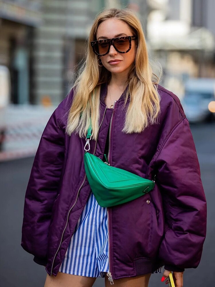 Dame Bomber Transition Jakke | Oversized 4