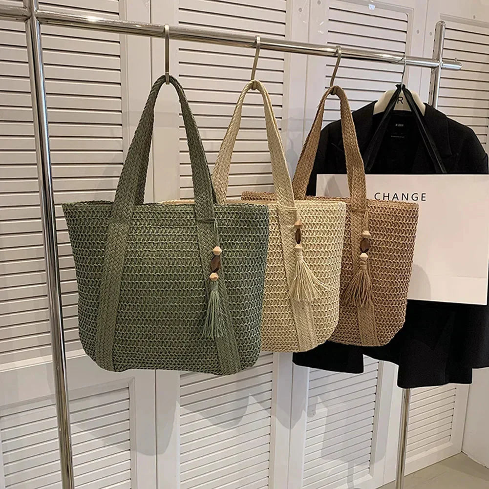 Dame casual stråtaske i letvægtsdesign 3