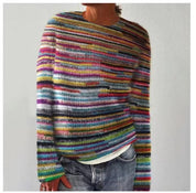 Dame vintertrøje i vintage-design – blød strikket sweater | DANIQUE 1