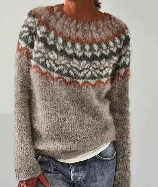 Dame vintertrøje i vintage-design – blød strikket sweater | DANIQUE 9