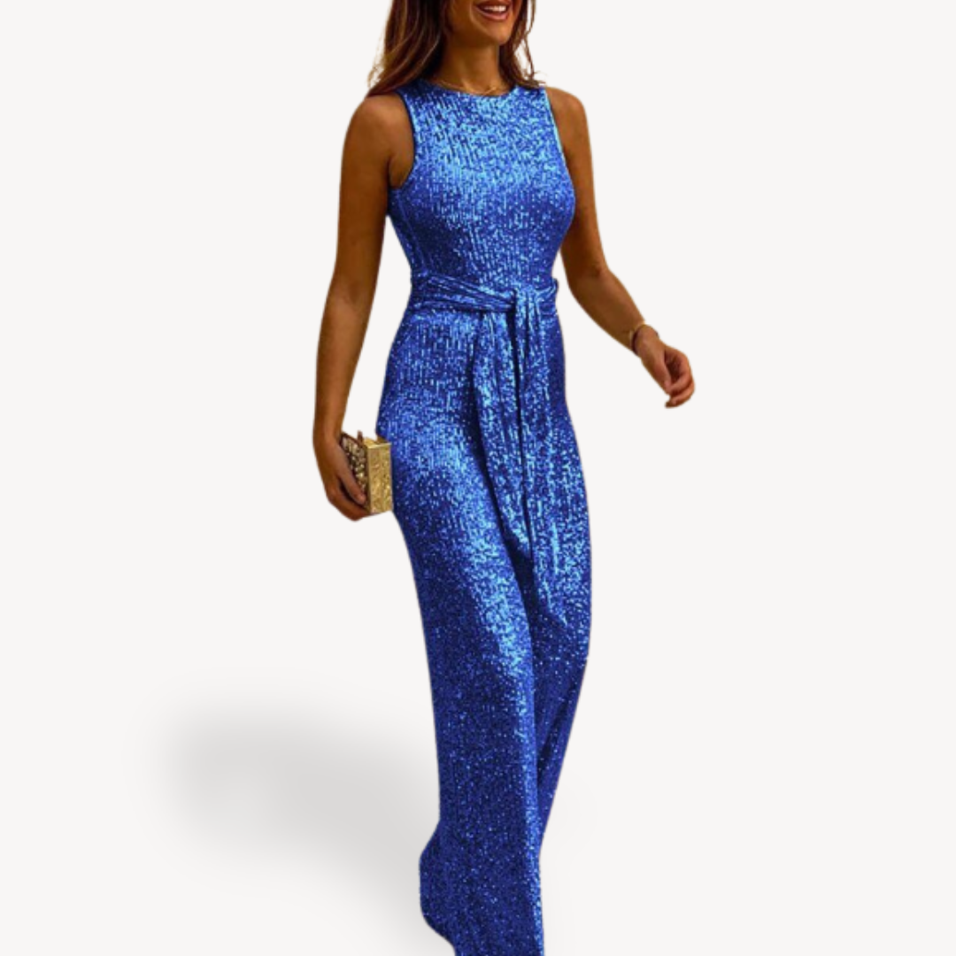 Dameaftenjumpsuit med pailletter | Maxi | Nytår 1
