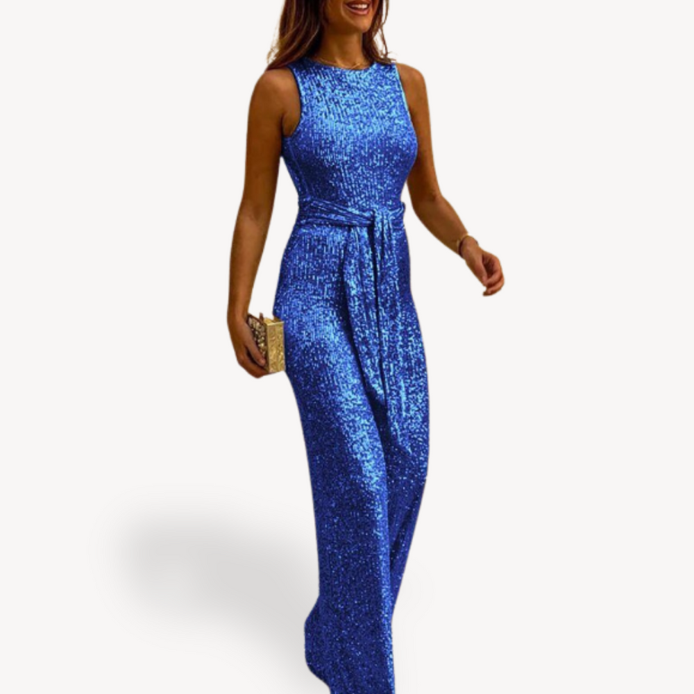 Dameaftenjumpsuit med pailletter | Maxi | Nytår 1