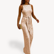 Dameaftenjumpsuit med pailletter | Maxi | Nytår 3