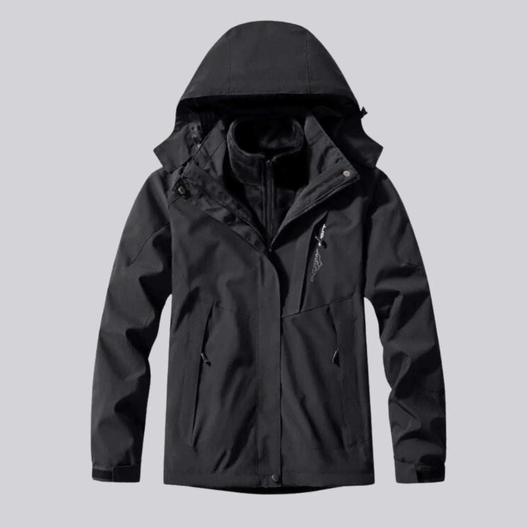 Damen 3 in 1 Jacke wasserdicht mit Kapuze 3
